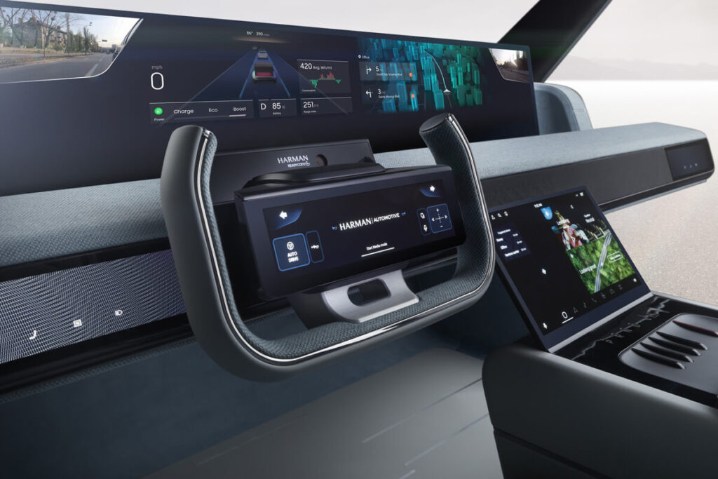 HARMAN Ready Care in-car dashboard with driver monitoring and smart safety interface
