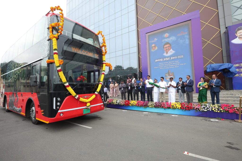 Ashok Leyland gifts double-decker bus to Tamil Nadu Tourism as CM M K Stalin launches Chennai tourism service